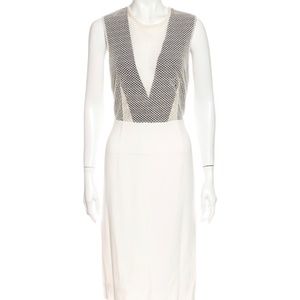 Malene Birger Black and White Midi-Dress